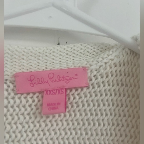 Lilly Pulitzer Bedford 23748 Resort White Open Front Cardigan Cover-up XXS/XS - Picture 3 of 5